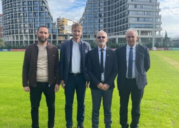 Inspektimi i EUSA për Kampionatin Europian të Futbollit Universitar në Tiranë.