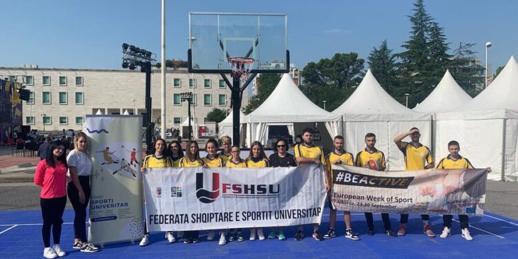Në kuadër të aktiviteteve të “Javës Evropiane të Sportit” 🇪🇺🇦🇱 që po mbahet këto ditë në qytetin e Tiranës, FSHSU në bashkëpunim me Bashkinë Tiranë ka qënë pjesëmarrës në këto aktivitete.