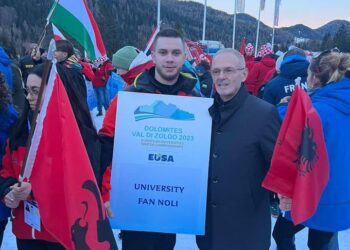 FSHSU në Kampionatin e parë Europian Universitar Dimeror 2023 në Dolomites Val di Zoldo Itali, organizuar nga EUSA në datat 18-21 Dhjetor 2023.